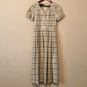 BERWIN & WOLFF Yellow Plaid Dress